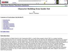 Character Building from Inside Out Lesson Plan Character Building from Inside Out Lesson Plan