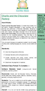 Charlie and the Chocolate Factory Lesson Plan Charlie and the Chocolate Factory Lesson Plan