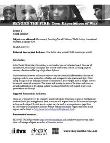 Child Soldiers Lesson Plan Child Soldiers Lesson Plan