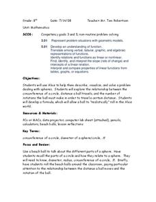 Circle Relationships Lesson Plan Circle Relationships Lesson Plan