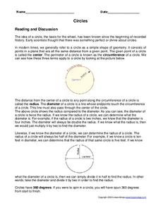 Circles Worksheet Circles Worksheet