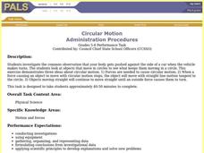 Circular Motion Lesson Plan Circular Motion Lesson Plan