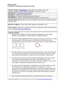 Circumference and Area of a Circle Lesson Plan Circumference and Area of a Circle Lesson Plan