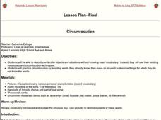 Circumlocution Lesson Plan Circumlocution Lesson Plan
