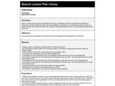 Citizenship Lesson Plan Citizenship Lesson Plan