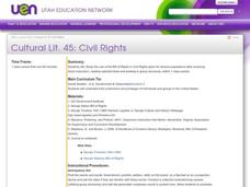 Civil Rights Lesson Plan Civil Rights Lesson Plan