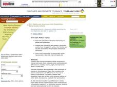 Civil Rights and Americans with Disabilities Lesson Plan Civil Rights and Americans with Disabilities Lesson Plan