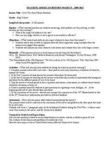 Civil War Lesson Plan Civil War Lesson Plan