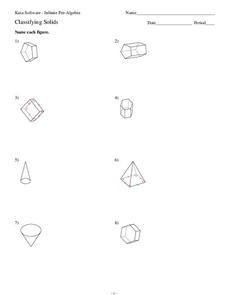Classifying Solids Worksheet Classifying Solids Worksheet