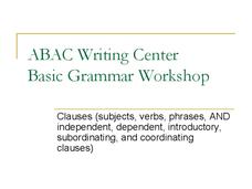 Clauses PPT Clauses PPT