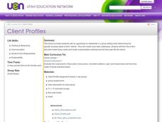 Client Profiles Lesson Plan Client Profiles Lesson Plan