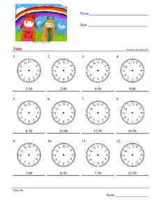 Clock Hands Worksheet Clock Hands Worksheet
