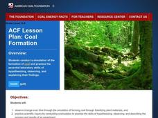 Coal Formation Lesson Plan Coal Formation Lesson Plan