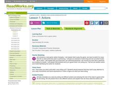 Actions Lesson Plan Actions Lesson Plan