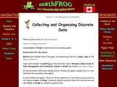 Collecting and Organizing Data Lesson Plan Collecting and Organizing Data Lesson Plan