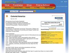 Colonial America Lesson Plan Colonial America Lesson Plan