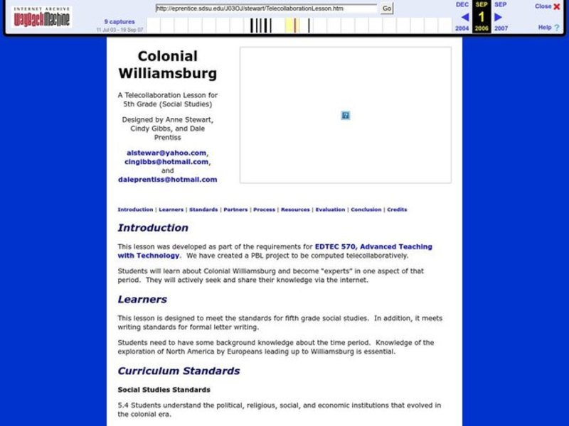 Colonial Williamsburg Lesson Plan Colonial Williamsburg Lesson Plan