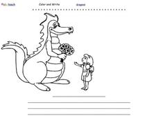 Color and Write Worksheet Color and Write Worksheet