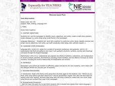 Comic Strip Creations Lesson Plan Comic Strip Creations Lesson Plan