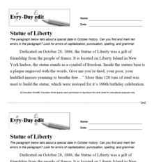 Every Day Edit - Statue of Liberty Activity Every Day Edit - Statue of Liberty Activity