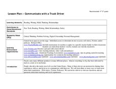 Communicate with a Truck Driver Lesson Plan Communicate with a Truck Driver Lesson Plan