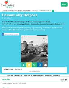 Community Helpers Lesson Plan Community Helpers Lesson Plan