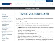 Town Hall Wall: Coming to America Activity Town Hall Wall: Coming to America Activity