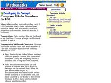 Compare Whole Numbers to 100 Lesson Plan Compare Whole Numbers to 100 Lesson Plan