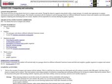 Comparing and Contrasting Lesson Plan Comparing and Contrasting Lesson Plan