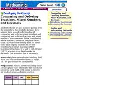 Comparing and Ordering Fractions, Mixed Numbers, and Decimals Lesson Plan Comparing and Ordering Fractions, Mixed Numbers, and Decimals Lesson Plan