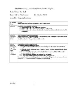 Comparing Constitutions Lesson Plan Comparing Constitutions Lesson Plan