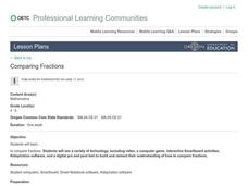 Comparing Fractions Lesson Plan Comparing Fractions Lesson Plan