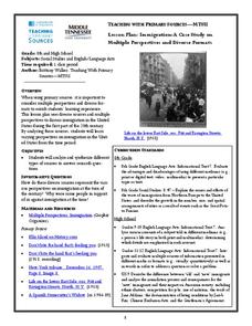 Lesson Plan: Immigration: A Case Study on Multiple Perspectives and Diverse Formats Lesson Plan Lesson Plan: Immigration: A Case Study on Multiple Perspectives and Diverse Formats Lesson Plan