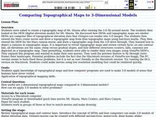 Comparing Topographical Maps to 3-Dimensional Models Lesson Plan Comparing Topographical Maps to 3-Dimensional Models Lesson Plan