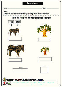 Comparisons Worksheet Comparisons Worksheet