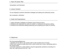 Computation and Estimation Lesson Plan Computation and Estimation Lesson Plan