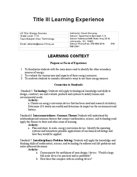 Computer Graphing Lesson Plan Computer Graphing Lesson Plan