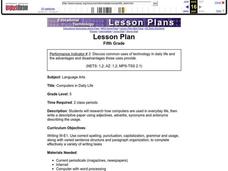 Computers in Daily Life Lesson Plan Computers in Daily Life Lesson Plan