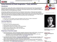 "Leap, Plashless": Emily Dickinson & Poetic Imagination Lesson Plan "Leap, Plashless": Emily Dickinson & Poetic Imagination Lesson Plan