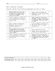 Congruent Triangles Worksheet Congruent Triangles Worksheet