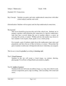 Connections Lesson Plan Connections Lesson Plan