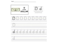 D is for Dollar: The Letter D Interactive D is for Dollar: The Letter D Interactive