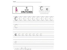 C is for Crutches: Letter Cc Interactive C is for Crutches: Letter Cc Interactive