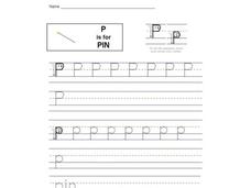P is for Pin: Letter Pp Interactive P is for Pin: Letter Pp Interactive