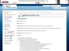 Constitution Day Lesson Plan Constitution Day Lesson Plan