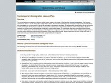 Contemporary Immigration Lesson Plan Lesson Plan Contemporary Immigration Lesson Plan Lesson Plan