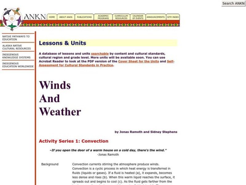 Convection Lesson Plan Convection Lesson Plan