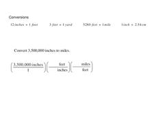 Conversions Worksheet Conversions Worksheet