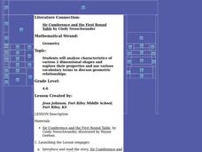 "Sir Cumference and the First Round Table" by Cindy Neuschwander Lesson Plan "Sir Cumference and the First Round Table" by Cindy Neuschwander Lesson Plan