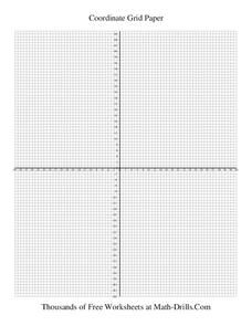 Coordinate Grid Paper Organizer for 3rd - 6th Grade | Lesson Planet